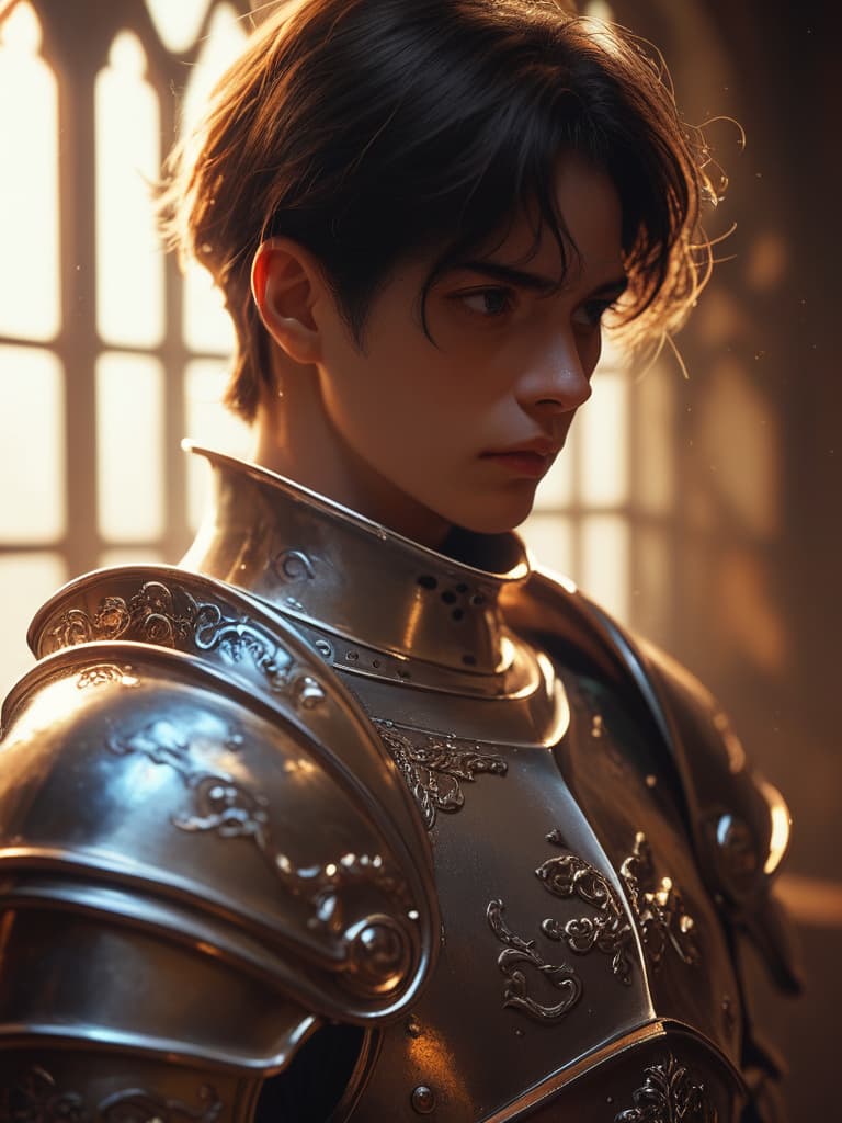 score_9, score_8_up, score_7_up, anime portrait of a knight in ornate armor, dramatic lighting, highly detailed, illustration